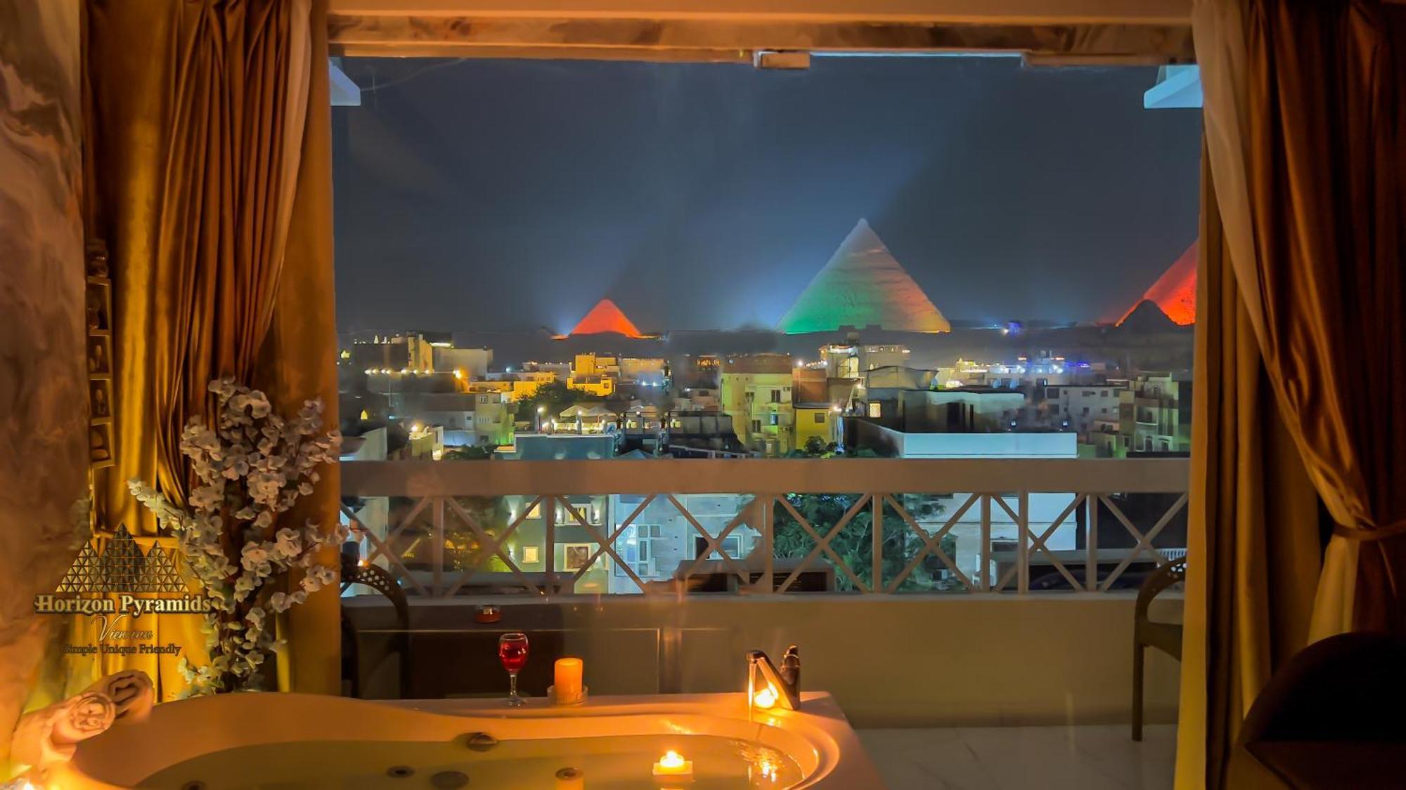 Horizon Pyramid View Inn Kafrat al Jabal Bagian luar foto